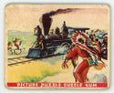 Attacking One of the First Trains Wild West Series Picture Puzzle Bubble Gum #4 Card
