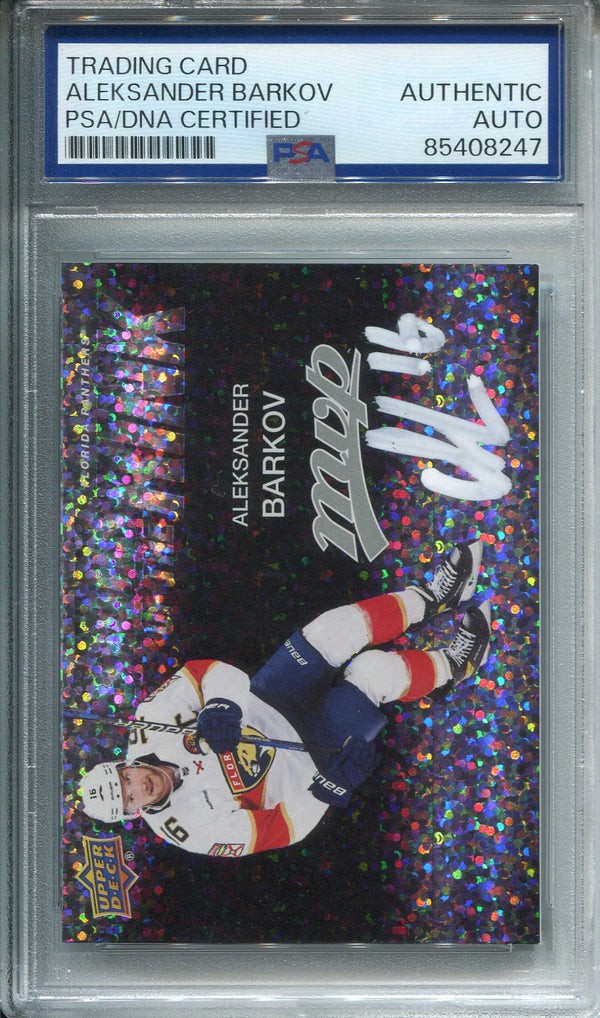 Aleksander Barkov Autographed Upper Deck Card PSA Authentic Auto