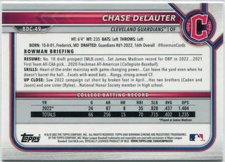 Chase DeLautier 2024 Bowman Draft Chrome RC #BDC-49