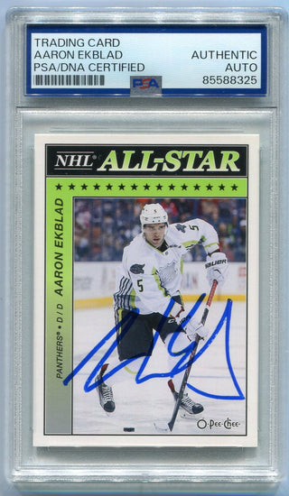 Aaron Ekblad Autographed 2015 - 2016 O-Pee-Chee All Star Card #AS-40 PSA/DNA Certified