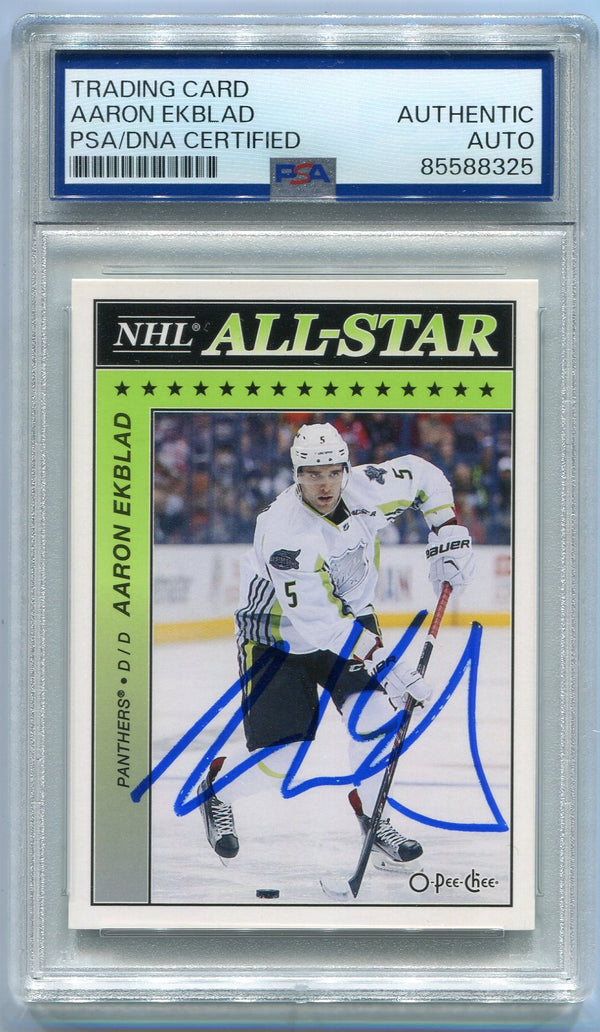 Aaron Ekblad Autographed 2015 - 2016 O-Pee-Chee All Star Card #AS-40 PSA/DNA Certified
