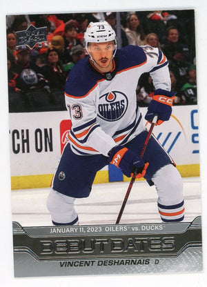 Vincent Desharnais 2023-24 Upper Deck Debut Dates #DD-9