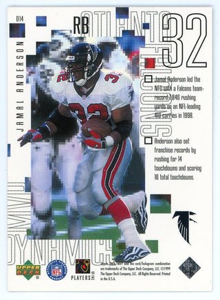 Jamal Anderson 1999 Upper Deck MVP Dynamics #D14