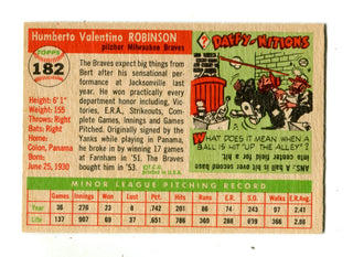 Humberto Robinson 1955 Topps #182 Card