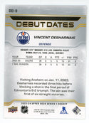 Vincent Desharnais 2023-24 Upper Deck Debut Dates #DD-9