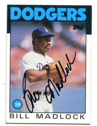 Bill Madlock 1986 Topps #470 Topps Autographed Card