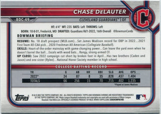 Chase DeLautier 2024 Bowman Draft Chrome Sapphire RC #BDC-49