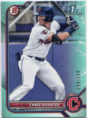 Chase DeLautier 2024 Bowman Draft Aqua Parallel RC #BD-49 99/199