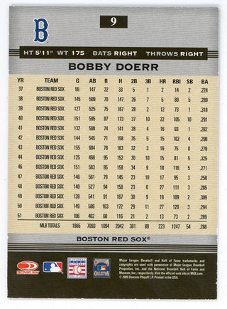 Bobby Doerr Autographed 2005 Donruss Greats Blue #9