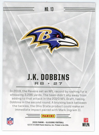 J.K. Dobbins 2020 Panini Illusions Rookie Card #13