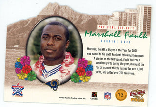 Marshall Faulk 2002 Pacific Pro Bowl Die-Cuts #13