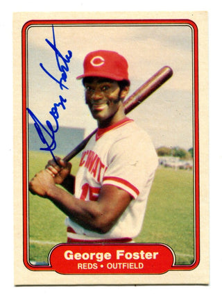 George Foster 1982 Fleer #66 Autographed Card