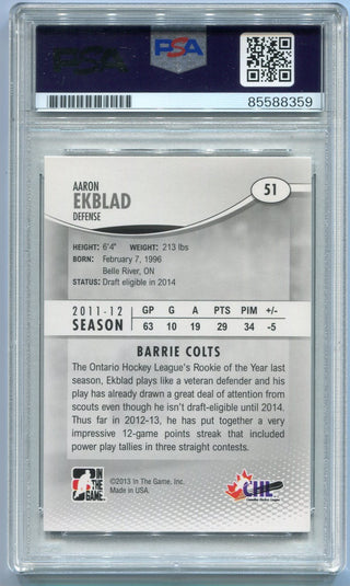 Aaron Ekblad Autographed 2013 In The Game Heroes And Prospects RC #51 PSA/DNA Certified