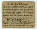 The Bullwhacker Wild West Series Picture Puzzle Bubble Gum #23 Card