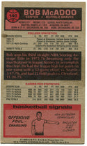 Bob McAdoo 1976 Topps Oversized Card