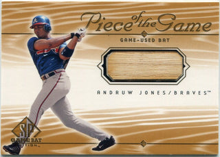 Andruw Jones 2000 Upper Deck SP Game Used Bat Relic Card #AJ