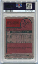 Shohei Ohtani 2024 Topps Heritage Card #371 PSA Graded 8