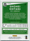 Shohei Ohtani 2020 Panini Donruss Optic Pink Prizm Card #118