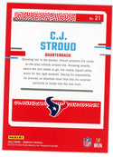 CJ Stroud 2023 Panini Donruss The Rookies #21