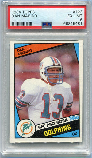 Dan Marino 1984 Topps RC #123 PSA Graded 6
