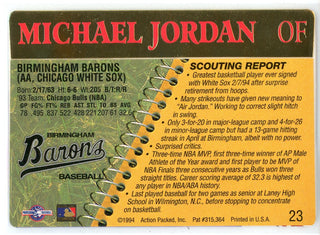 Michael Jordan 1994 Action Packed Rookie Card #23