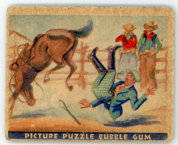The Dude Learns Wild West Series Picture Puzzle Bubble Gum #32 Card