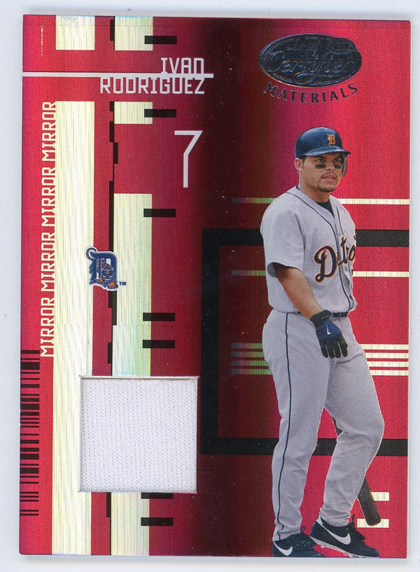 Ivan Rodriguez 2005 Leaf Certified Patch Relic #50