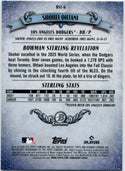 Shohei Ohtani 2026 Bowman Chrome Bowman Sterling Refractor Card #BST-6