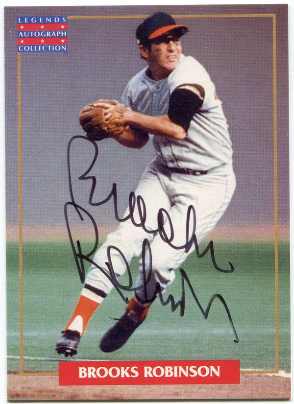 Brooks Robinson 1996 Legends Autograph Collection AUTO Card