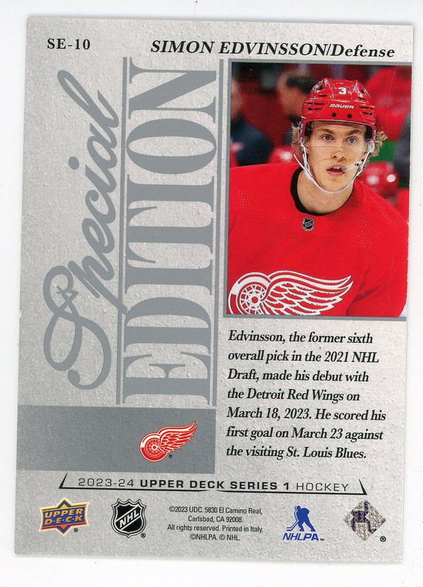 Simon Edvinsson 2023-24 Upper Deck Special Edition #SE-10