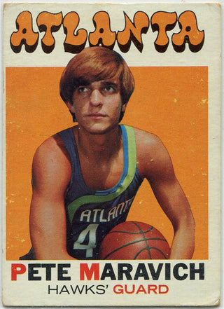 Pete Maravich 1971 - 1972 Topps Card #55