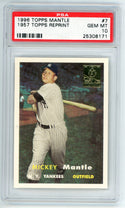 Mickey Mantle 1996 Topps Mantle Reprint #7 PSA 10