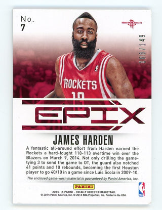 James Harden 2014 Panini Epix #7 Card 108/149