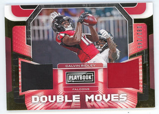 Calvin Ridley 2020 Panini Playbook Double Moves Patch Relic Card #DM-CR