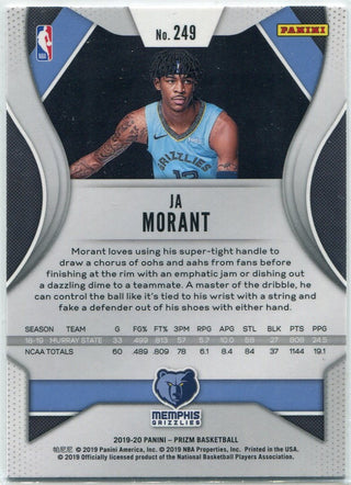 Ja Morant 2019 - 2020 Panini Prizm RC #249