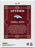 Terrell Davis 2025 Panini Donruss Optic Uptown Card #19