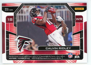 Calvin Ridley 2020 Panini Playbook Double Moves Patch Relic Card #DM-CR