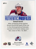 Samuel Girard 2021-22 Upper Deck Authentic Profiles #AP-9