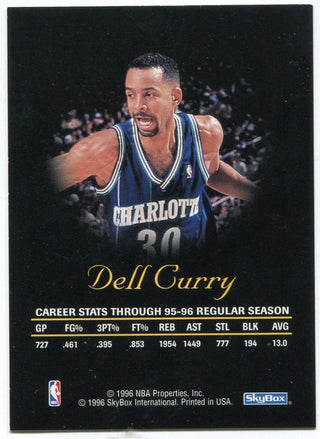 Dell Curry 1996-97 Skybox Autographics AUTO Card