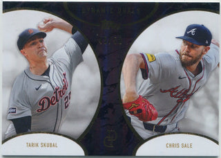 Tarik Skubal/ Chris Sale 2025 Topps Dynamic Duals Black Parallel Card #44 45/50