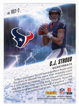 CJ Stroud 2023 Panini Absolute By Storm Rookie Card #BST-2