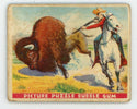 Buffalo Bill Killing a Buffalo Wild West Series Picture Puzzle Bubble Gum #12 Card