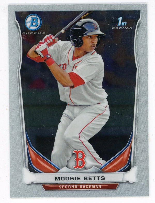 Mookie Betts 2014 Bowman Chrome Card