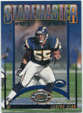 Junior Seau 2000 Donruss Preferred Staremaster Card #SM-04 1465/1500