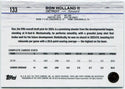 Ron Holland II 2024 - 2025 Topps Chrome Blue Refractor RC #133