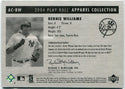 Bernie Williams 2004 Upper Deck Play Ball Apparel Collection Jersey Card #AC-BW