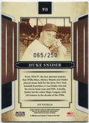 Duke Snider 2008 Donruss Americana Mirror Red Parallel Card #90 65/250