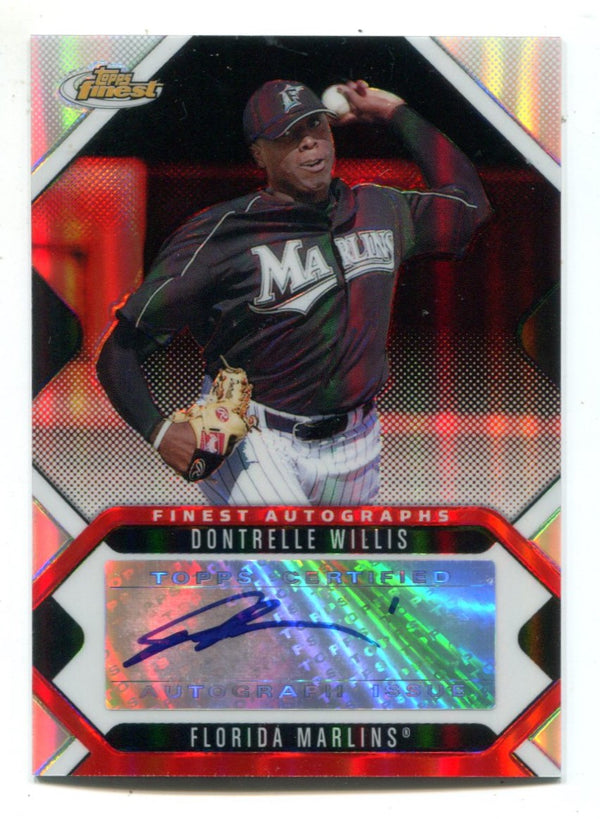 Dontrelle Willis 2006 Topps Finest Autographed Card #FADWI