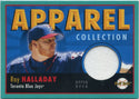 Roy Halladay 2004 Upper Deck Play Ball Apparel Collection Jersey Card #AC-HA