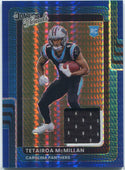 Tetairoa McMillan 2025 Panini Donruss Optic Blue Hyper Prizm Jersey RC #DTBH-TMN